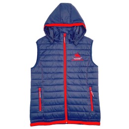 設計後幅下擺啪鈕設計   訂製撞色帽邊紅色連背心外套    繡花logo設計   小馬俱樂部   連帽夾棉外套 100%Polyester  J968 設計後幅下擺啪鈕設計   訂製撞色帽邊紅色連背心外套    繡花logo設計   小馬俱樂部   連帽夾棉外套 100%Polyester  J968